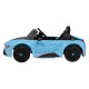 BMW I8 Lift Battery Car Blue + dálkové ovládání + pomalý start + 3bodové pásy + MP3 USB + LED dioda