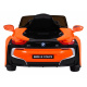 BMW I8 Lift Battery Car Orange + Dálkové ovládání + Pomalý start + 3-Pkt pásy + MP3 USB + LED dioda