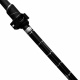 Aga Karbonová trekingová hůl 61–135 cm Černá