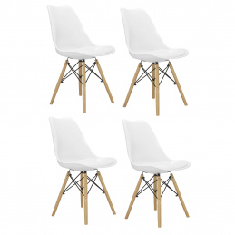 Aga 4x Jídelní židle MR2035 Bílá