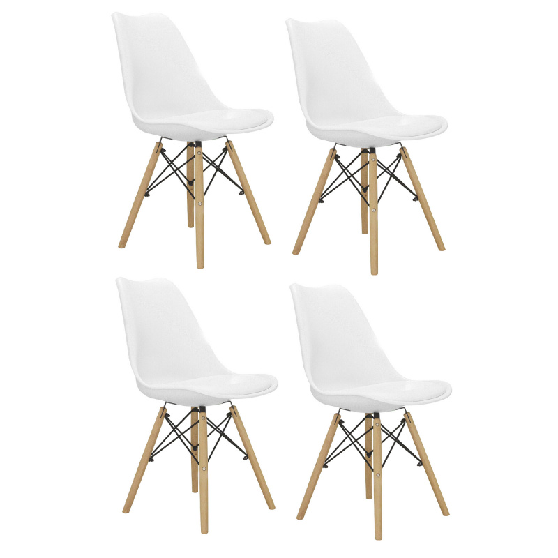 Aga 4x Jídelní židle MR2035 Bílá