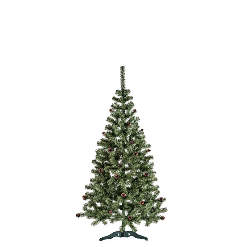 Aga Vánoční stromek 150 cm s šiškami 2DAZ721 - II. JAKOST