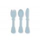 Sada dětských příborů z bioplastu BAMBOOM Modré