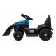 Traktor Buldozer G320 pro nejmenší děti Modrý + Pohyblivá lžíce + Melodie + Klakson + LED světla