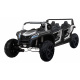 Čtyřmístná bugina ATV RACING UTV2000 s li-ion baterií Bílá