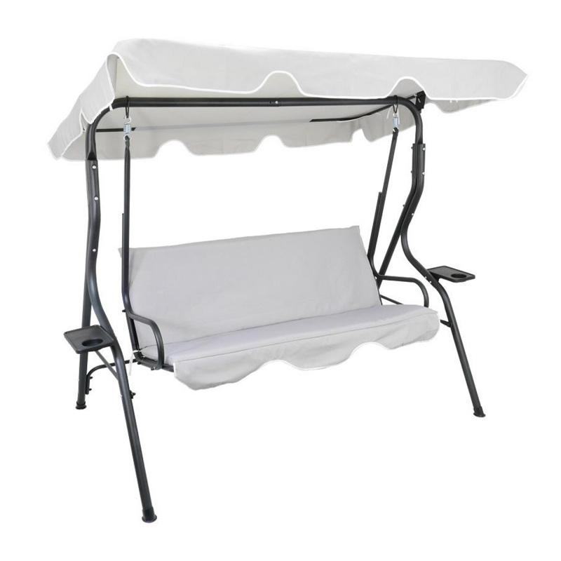 Aga Zahradní houpačka 170x110x153 cm Šedá