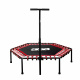 Aga FITNESS Trampolína 130 cm Červená + madlo