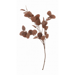 Umělá rostlina Větev listy Eukalyptu 90 cm výška hnědá JAKO ŽIVÁ
