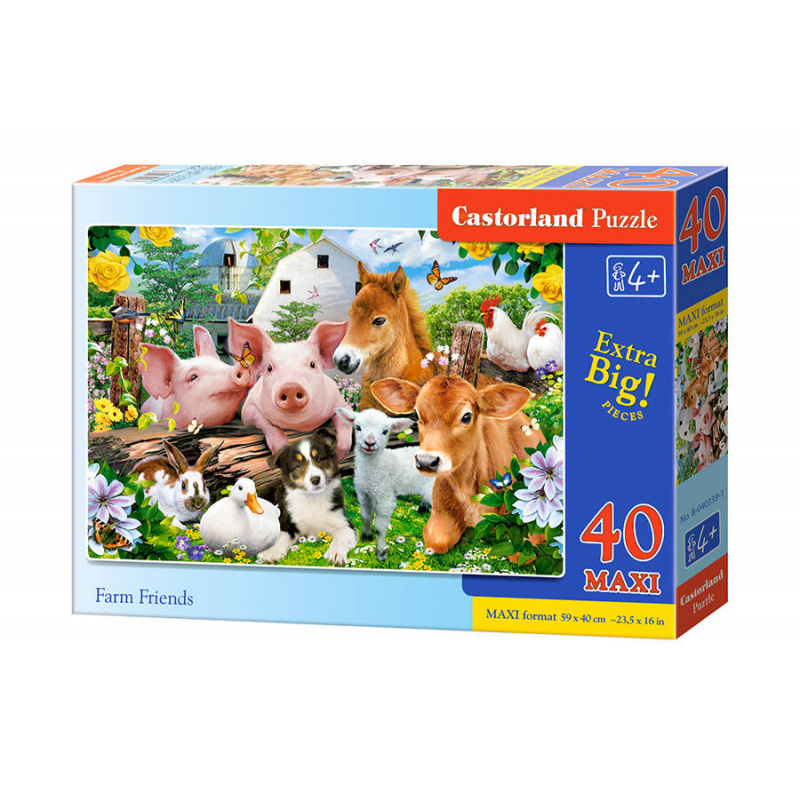 CASTORLAND puzzle 40 MAXI dílků - Přátelé farmy