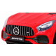 Mercedes Benz GT baterie pro děti Červená + dálkové ovládání + pomalý start + MP3 LED