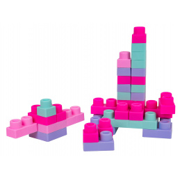 Sada Měkkých Kostek 32 ks. Růžové + Kufr