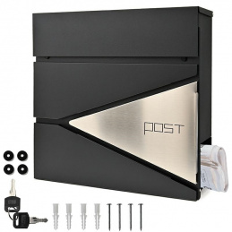 M44C POŠTOVNÍ SCHRÁNKA NA DOPISY NOVINY ANTRACIT- STEEL