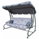 Zahradní houpací sedátko Textyline 2x1 MODEL Grey