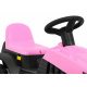 Traktor s přívěsem růžový