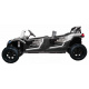 Čtyřmístná bugina ATV RACING UTV2000 s li-ion baterií Bílá