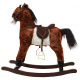 Aga4Kids Houpací koník MR1313 Tmavě hnědý