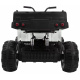 Čtyřkolka XL na baterie pro děti bílá + pohon 4x4 + nosič zavazadel + pomalý start + EVA + LED audio