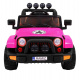 Terénní auto Full Time 4WD pro děti Růžová + pohon 4x4 + dálkové ovládání + LED audio + úložný prostor