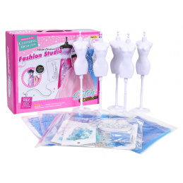 Sada Malé Návrhářky, Modré Materiály + Doplňky