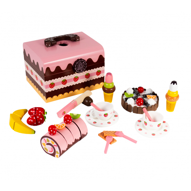 Aga4Kids Kufřík s dřevěnými sladkostmi