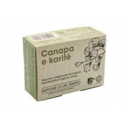 Organické mýdlo v kostce Konopí & Bambucké máslo 100 g - SAPONE DI UN TEMPO univerzální