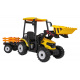 MEGA Traktor D68 s přívěsem žlutý