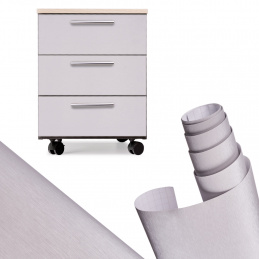 Aga Role fólie metalická kartáčovaná Stříbrná 1,52x30m