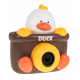 Mýdlový bublinkovač ve tvaru fotoaparátu s kachnou pro děti 3+ Bublinkové tekutiny + popruh přes rameno