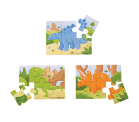 Bigjigs Toys Puzzle 3v1 dinosauři