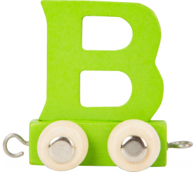 Dřevěný vláček barevná abeceda písmeno B