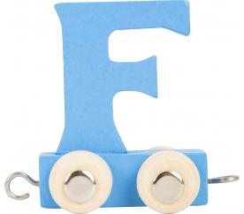 Dřevěný vláček barevná abeceda písmeno F