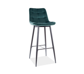 Signal Barová židle Chic H-1 Černá/Zelená
