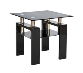 Signal Konferenční stůl LISA D 60x60 cm Černá Lak