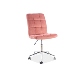 Signal Kancelářská židle Q-020 Velvet Růžová 52