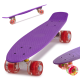 Aga Fiskeboard skateboard LED kolečka fialová