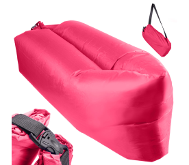 Aga Nafukovací vak Lazy bag 230x70cm Růžová