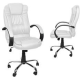 Kancelářská židle eko kůže bílá Malatec 8984