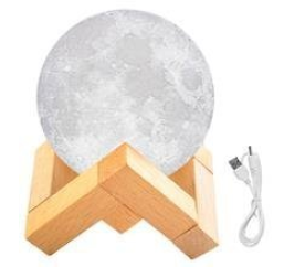 3D Lampička měsíc Moon Light 8cm ISO 9509