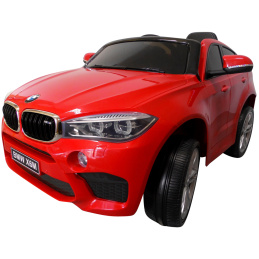 BMW X6M červená Měkká kola Eva, měkké sedadlo Licence
