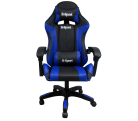 R-Sport Herní židle K3 + masážní přístroj Modro-černá