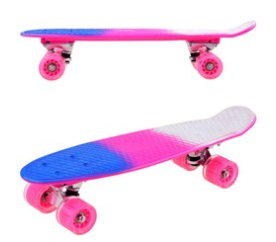 FISZKA Skateboard pro dívky SP0577 Růžový