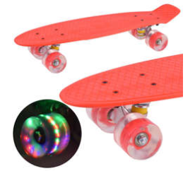 Fiszka se svítícími kolečky Skateboard SP0715
