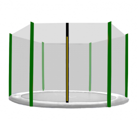 Aga Ochranná síť 150 cm na 6 tyčí Black net/ Dark Green