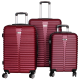 Linder Exclusiv Sada cestovních kufrů MC3079 Červená