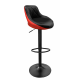 Aga Barová židle Černá/Černo-červená