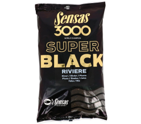 Sensas Krmítková směs 3000 Super Black River 1kg
