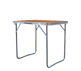 Aga Skládací kempingový stolek 70x50x60 cm Hnědý