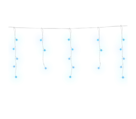 Aga Vánoční světelný závěs 100 LED Modrá