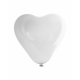 Aga4Kids Latexový balónek Srdce 25 cm Bílý 10 ks