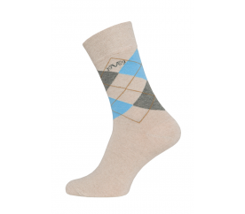 Versace 19.69 Ponožky BUSINESS 5-Pack Beige-Blue (C178)
